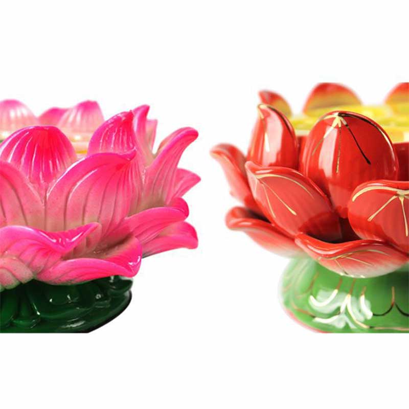 Nimara Ritual Meditation Prayer Altar Lotus Flower Candle Holder Buddhist Temple Rituals Use Items