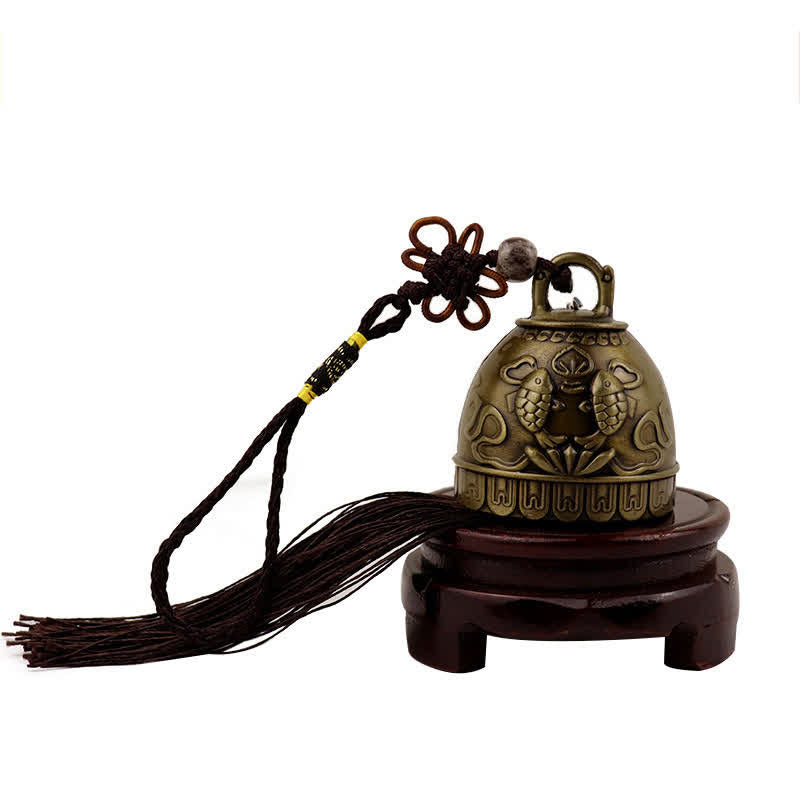 Nimara Ritual Feng Shui Buddha Koi Fish Phoenix Wind Chime Bell Luck Wall Hanging Decoration