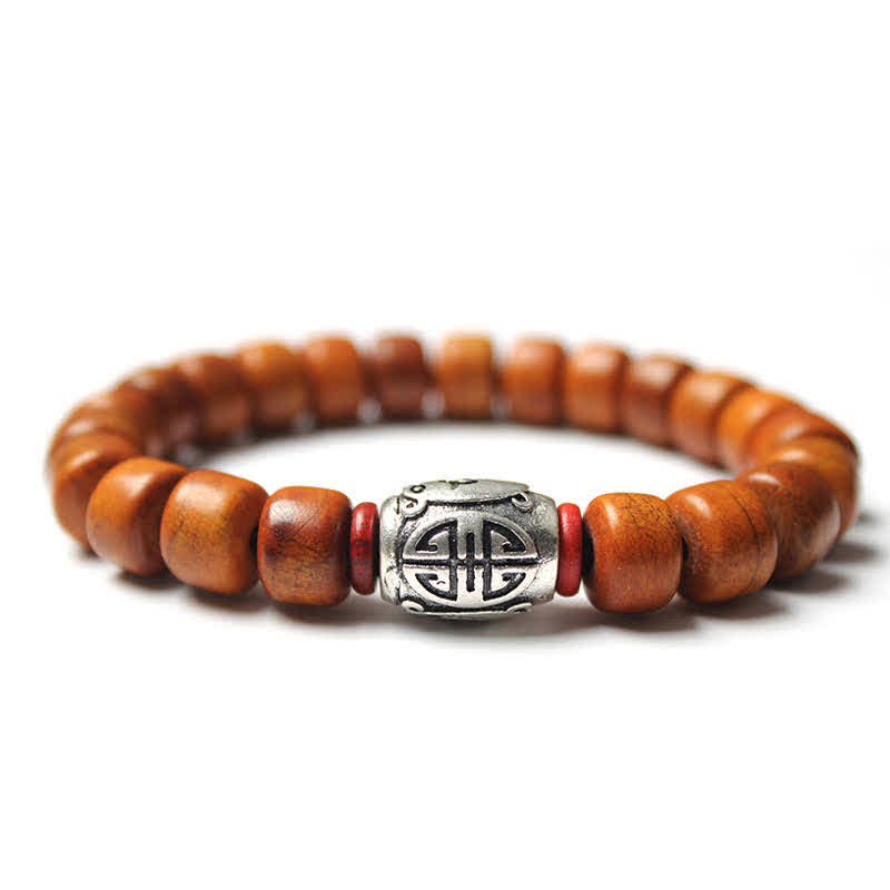 Nimara Ritual Tibetan Bone Beads Om Mani Padme Hum Strength Bracelet