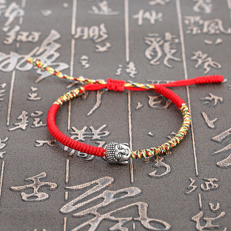 Nimara Ritual Handmade Colorful King Kong Knot Buddha Serenity String Bracelet
