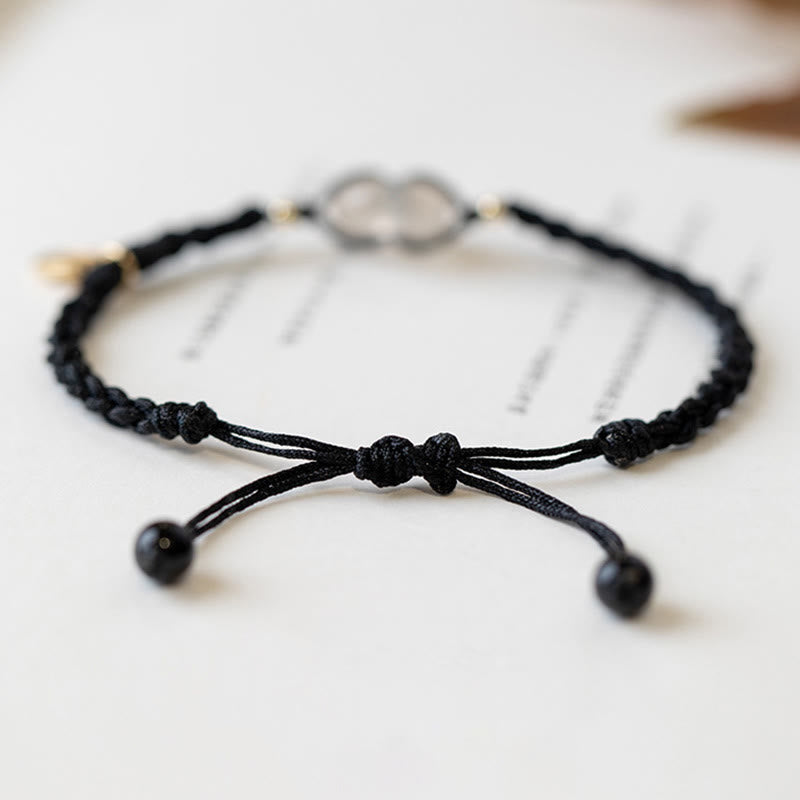 Nimara Ritual Chalcedony Round Peace Buckle Positive String Bracelet
