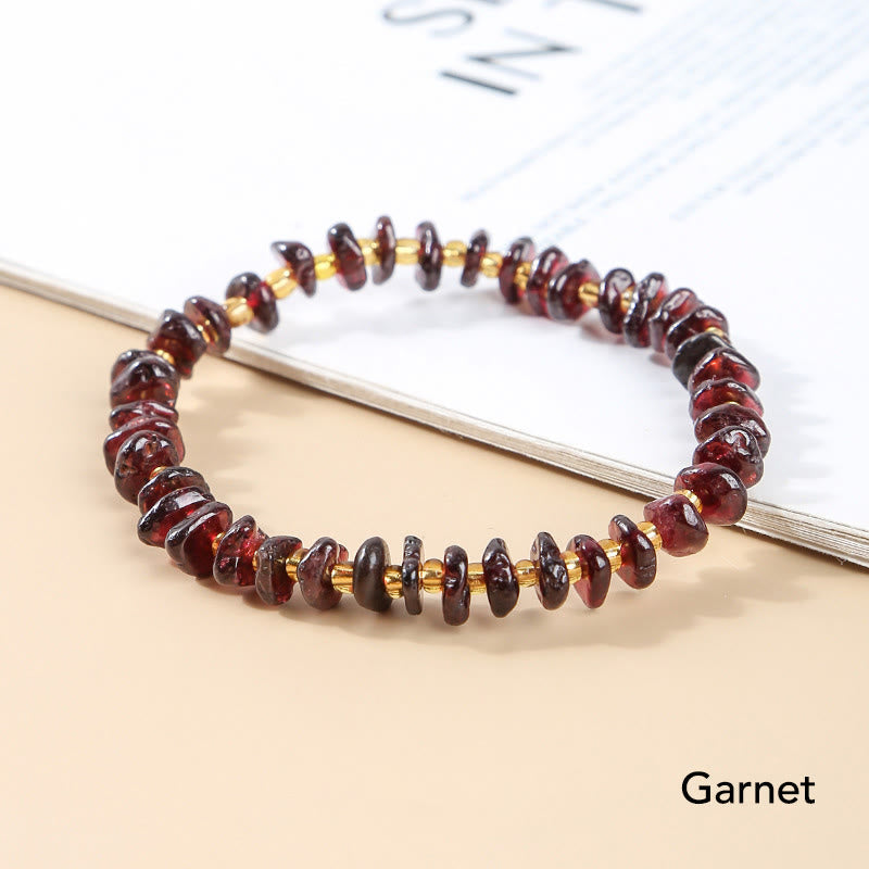 Nimara Ritual Natural Irregular Shape Stone Crystal Meditation Balance Bracelet