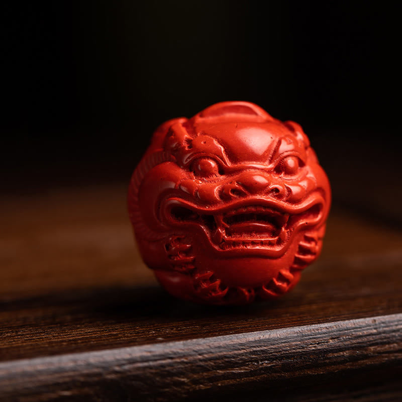 Nimara Ritual Tibet Om Mani Padme Hum PiXiu Copper Coin Small Leaf Red Sandalwood Cinnabar Protection Key Chain