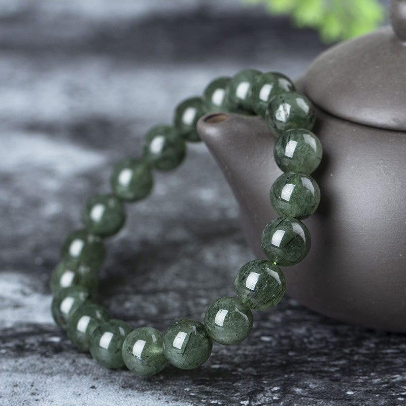 Nimara Ritual Natural Green Crystal Blessing Wealth Bracelet