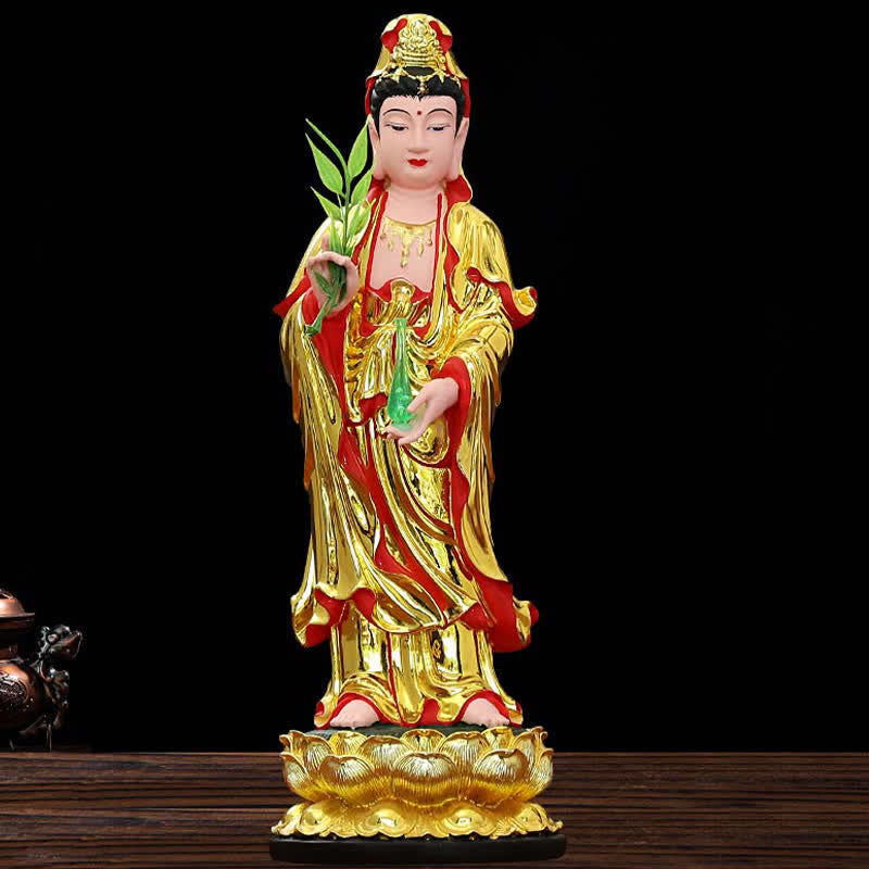 Nimara Ritual Chenrezig Bodhisattva Avalokitesvara Figurine Harmony Resin Statue Home Decoration
