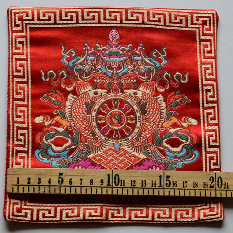 Nimara Ritual Prayer Altar Mat Healing Meditation Vajra Auspicious Symbols
