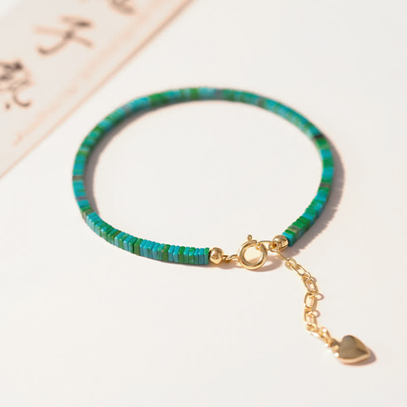 Nimara Ritual Turquoise Beaded Friendship Strength Chain Bracelet