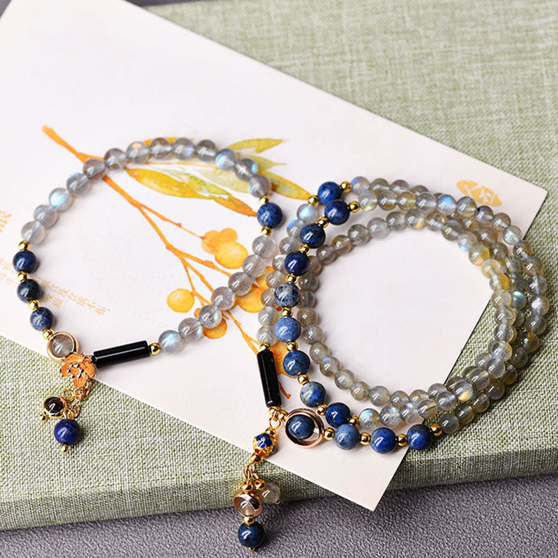 Nimara Ritual Moonstone Lazurite Calm Healing Positive Bracelet