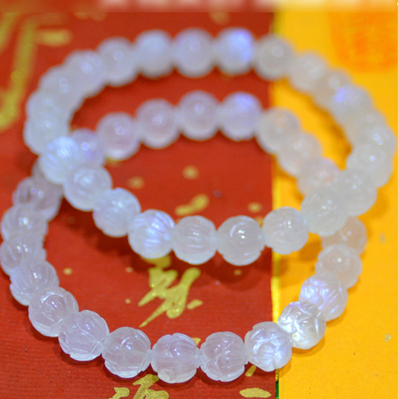 Nimara Ritual Natural Moonstone Lotus Love Bracelet