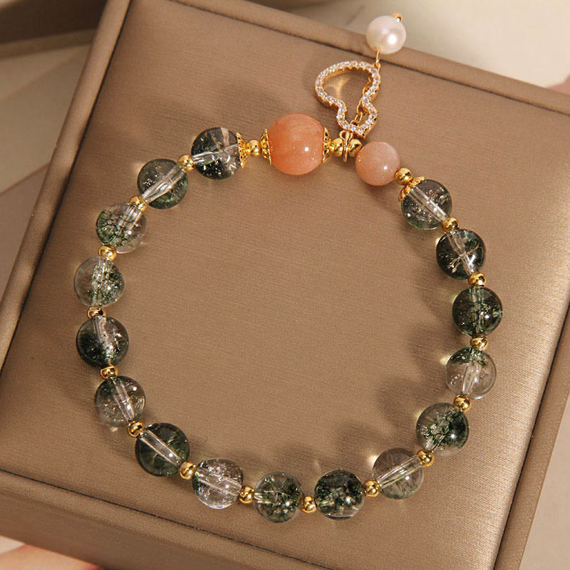 Nimara Ritual Green Phantom Gourd Charm Confidence Bracelet