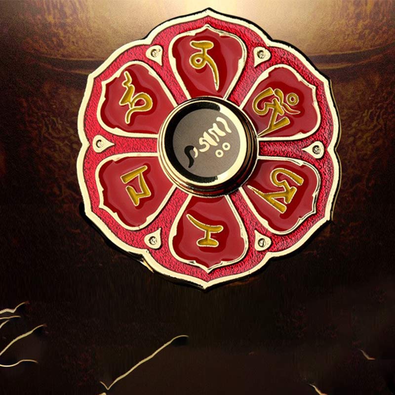 Nimara Ritual Six True Words Fidget Spinner Blessing Finger Hand Spinner Decoration