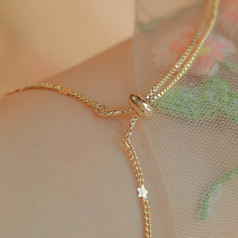 Nimara Ritual 14k Gold Plated Green Chalcedony Maple Leaf Courage Strength Bracelet