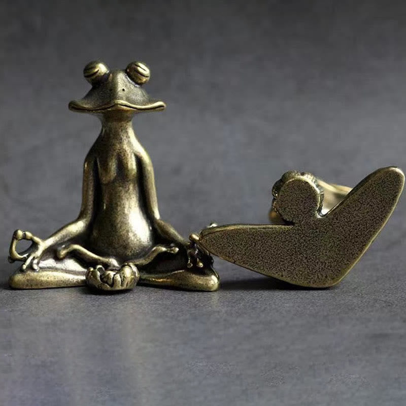 Nimara Ritual Mini Small Frog Turtle Koi Fish Snail Crab Copper Wealth Home Decoration