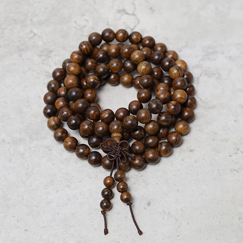 Nimara Ritual 108 Mala Beads Bracelet Prayer Meditation Sandalwood Elastic