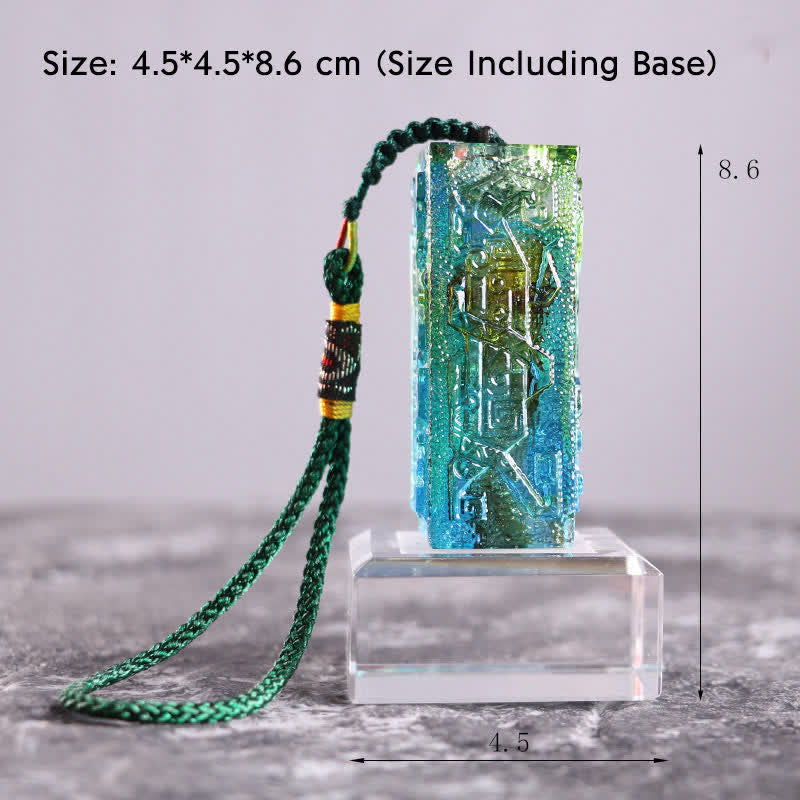 Nimara Ritual Feng Shui Handmade Liuli Crystal Art Piece Home Office Decoration