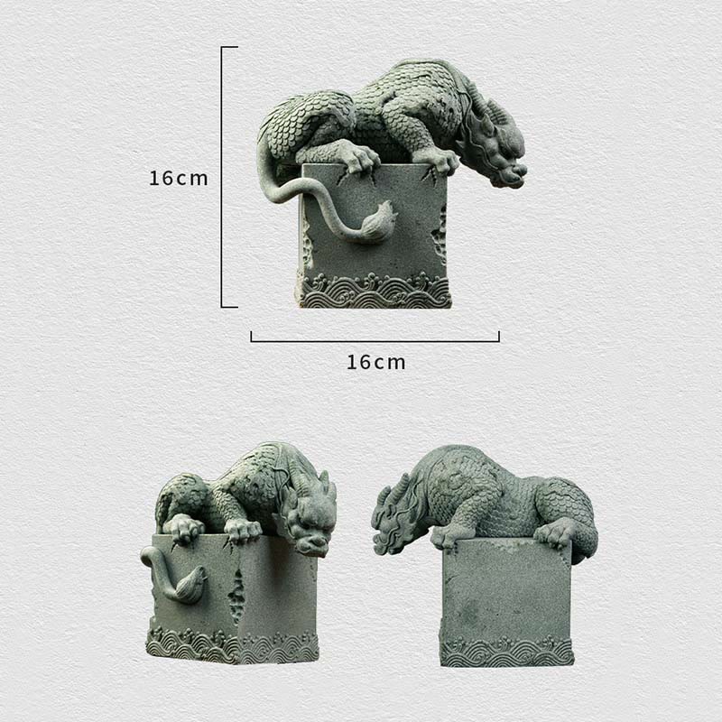 Nimara Ritual Feng Shui Standing Sitting Dragon Success Luck Home Decoration