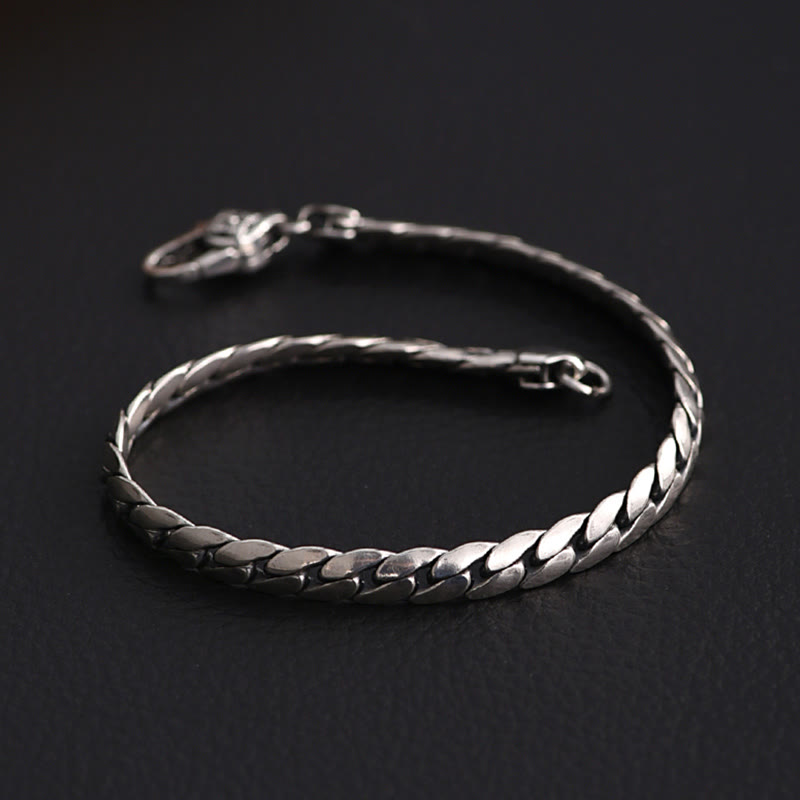 Nimara Ritual Double Dorje Vajra Strength Punk Copper Chain Bracelet Necklace