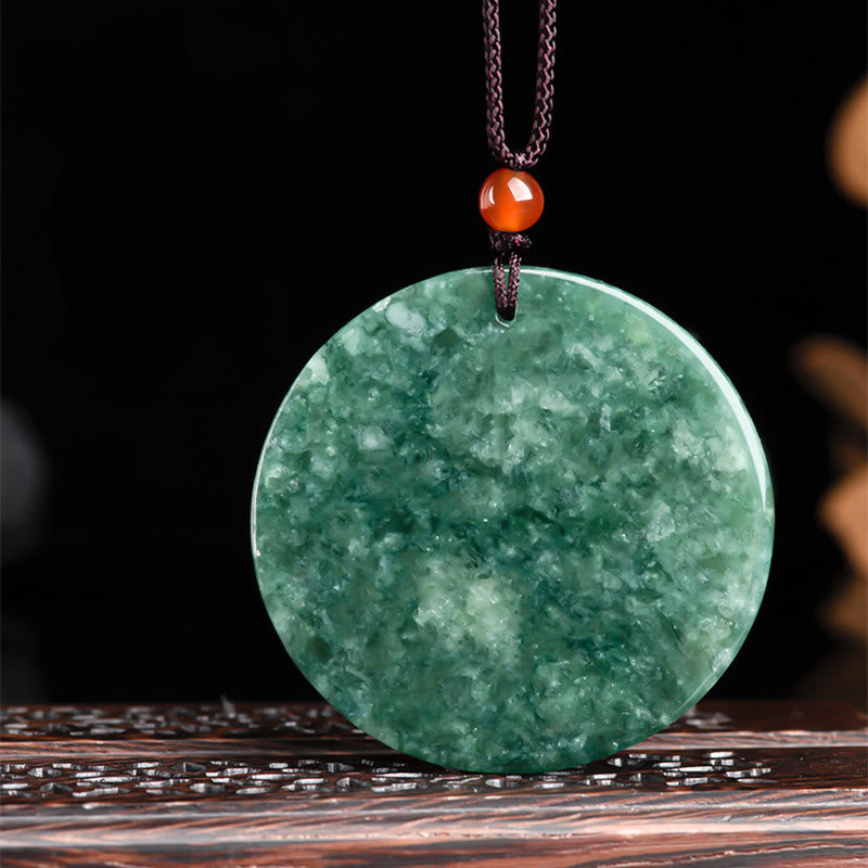 Nimara Ritual Natural Jade Kirin Abundance String Necklace Pendant