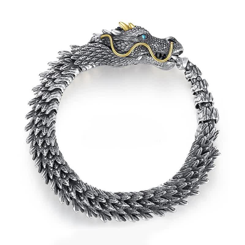 Nimara Ritual Nordic Dragon Handmade Amulet Luck Protection Chain Bracelet
