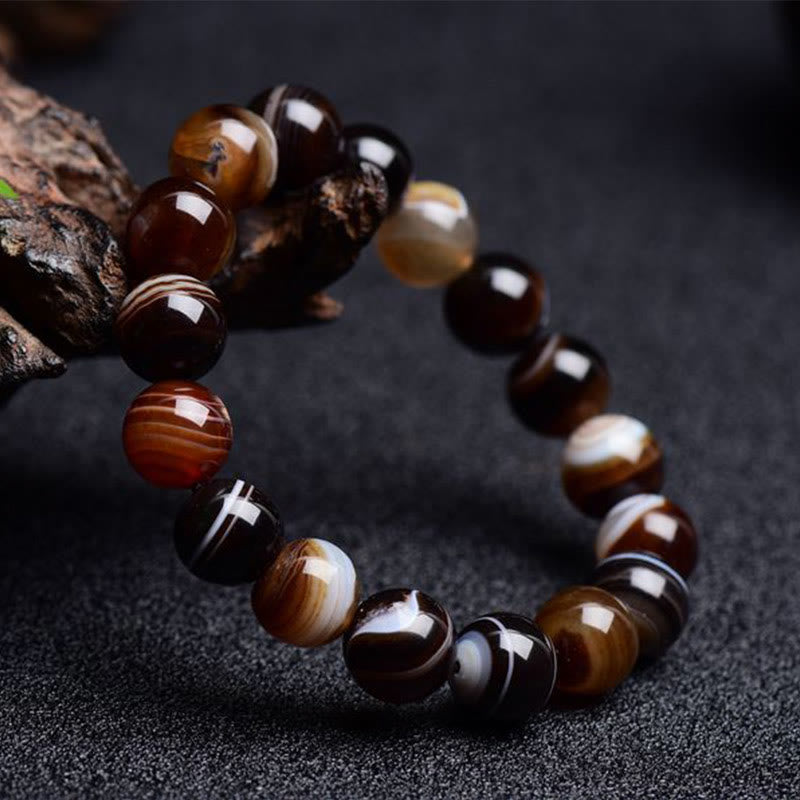 Nimara Ritual Tibetan Sardonyx Happiness Positive Bracelet