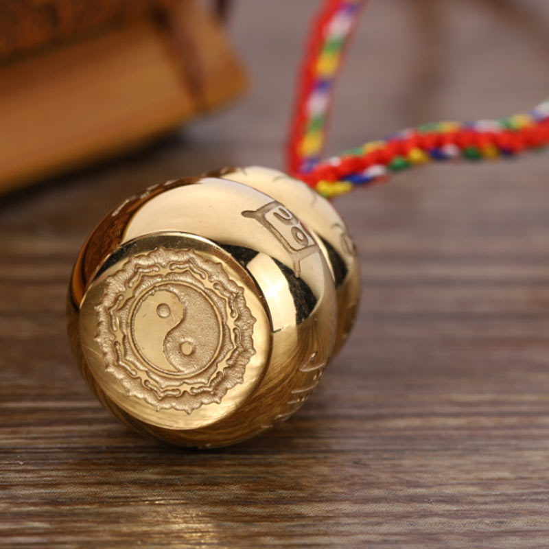 Nimara Ritual Tibetan Yin Yang Symbol Gourd Harmony Titanium Steel Necklace Pendant