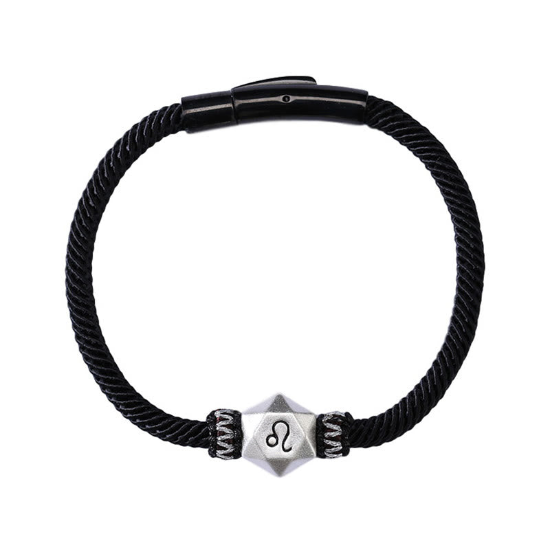 Nimara Ritual 999 Sterling Silver 12 Constellations of the Zodiac Protection Handmade String Bracelet
