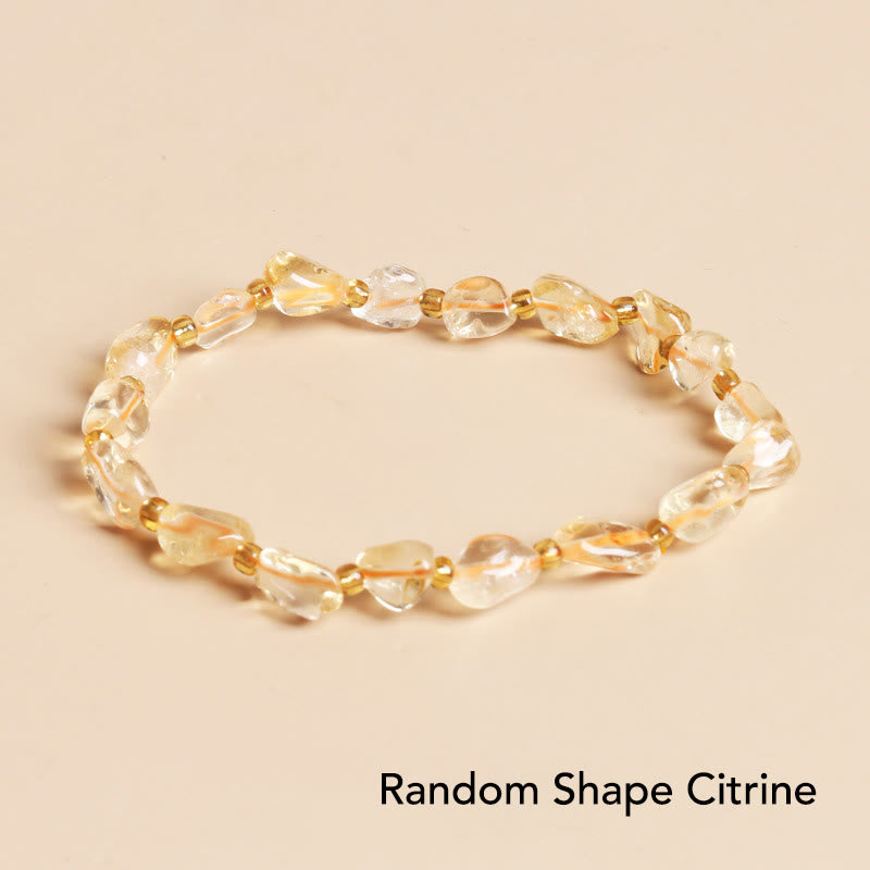 Nimara Ritual Natural Irregular Shape Stone Crystal Meditation Balance Bracelet