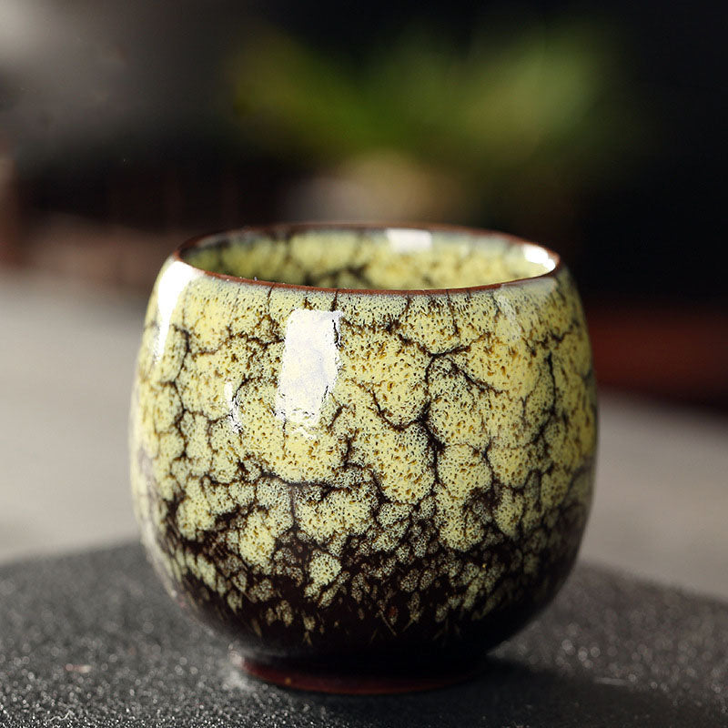 Nimara Ritual Simple Multicolored Kiln Change Chinese Jianzhan Ceramic Teacup Kung Fu Tea Cup 110ml