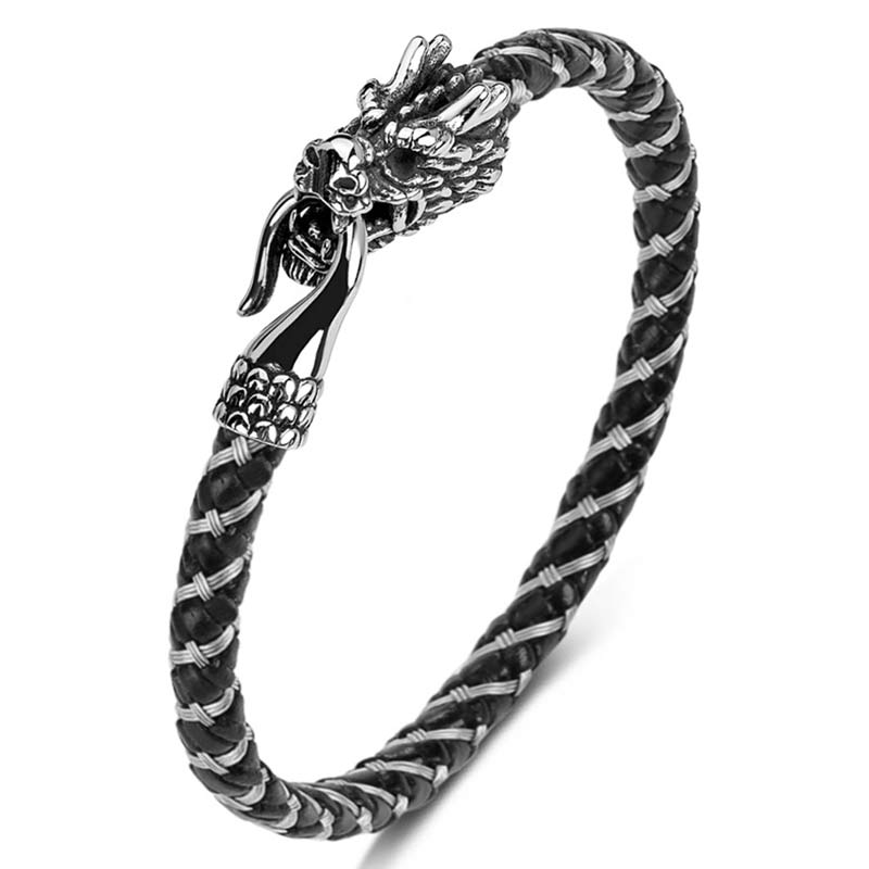 Nimara Ritual Dragon Titanium Steel Protection Luck Bracelet