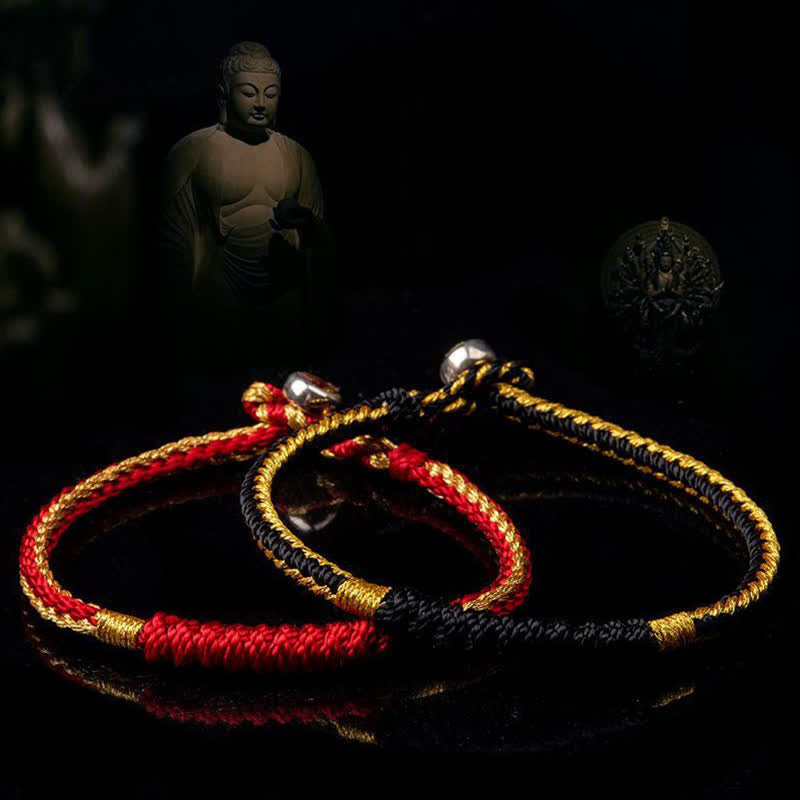 Nimara Ritual Tibetan Handmade Braid Luck String Protection Bracelet