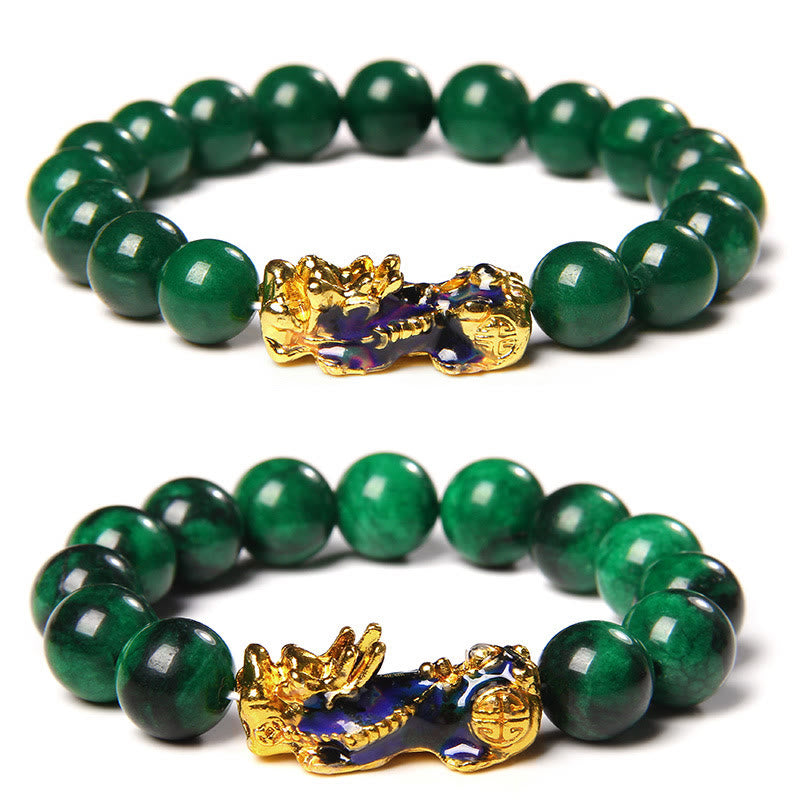 Nimara Ritual Pixiu Jade Abundance Protection Bracelet