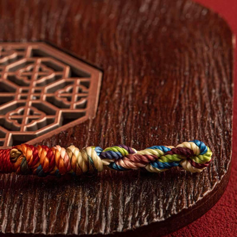 Nimara Ritual "May you be healthy and happy" Lucky Multicolored Bracelet Includes Gift Message Card