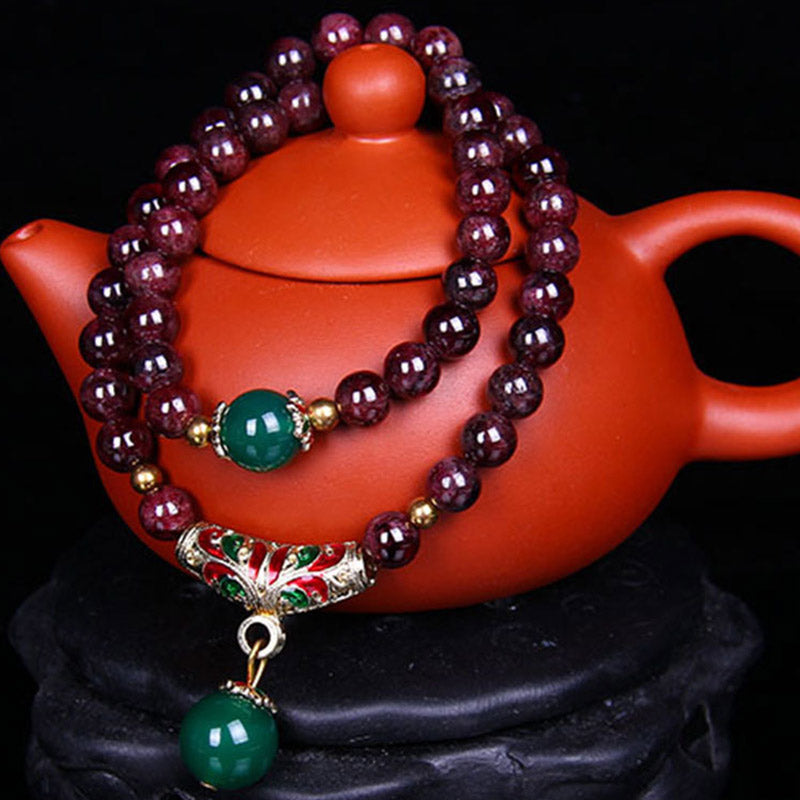Nimara Ritual Natural Garnet Blessing Bracelet