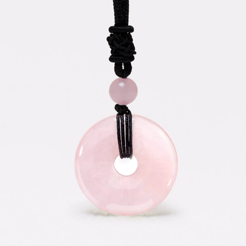 Nimara Ritual Lucky Coin Pendant Healing Crystal Gemstone Necklace