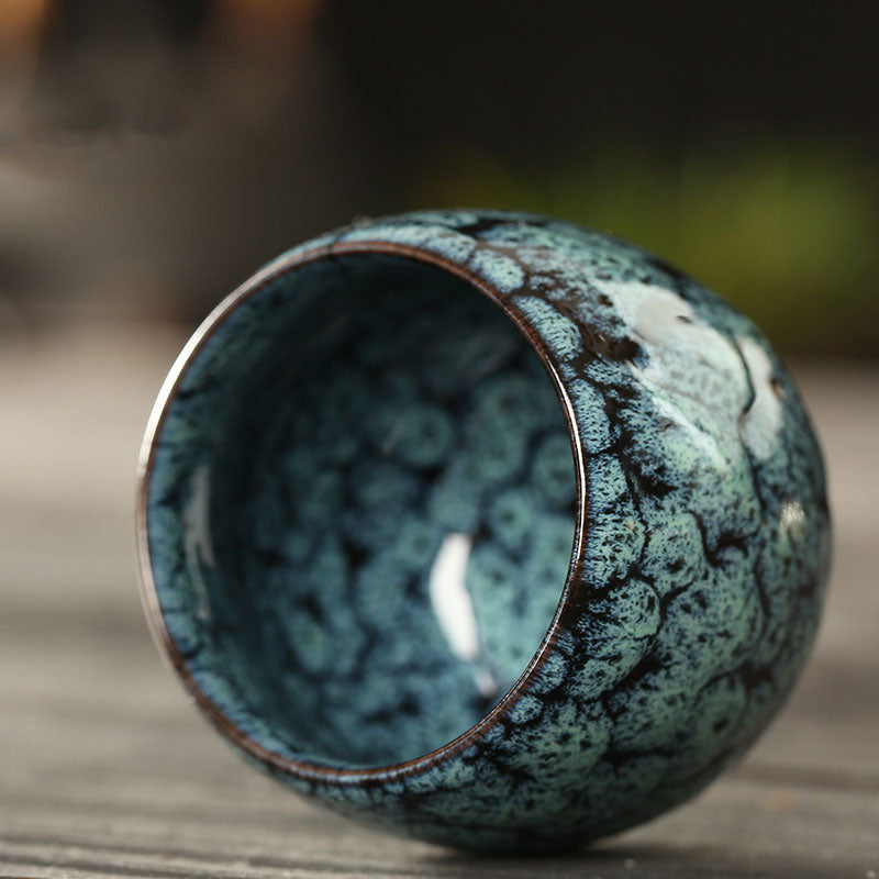 Nimara Ritual Simple Multicolored Kiln Change Chinese Jianzhan Ceramic Teacup Kung Fu Tea Cup 110ml