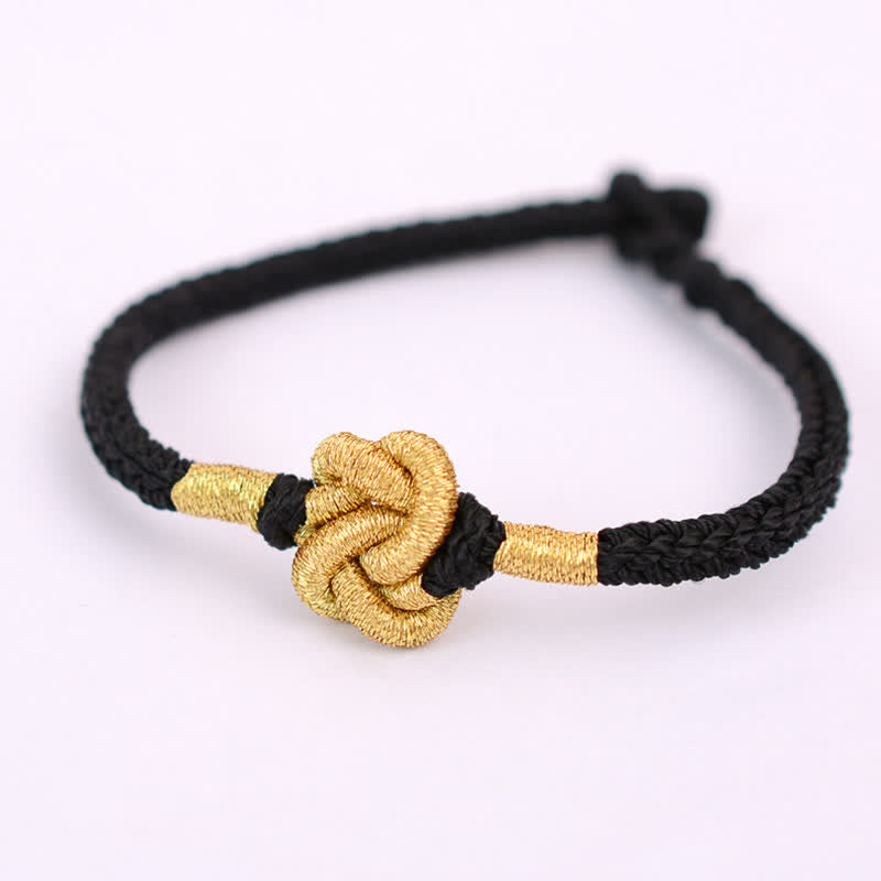 Nimara Ritual Handmade Simple Design Chinese Knotting Luck Strength Braid String Bracelet