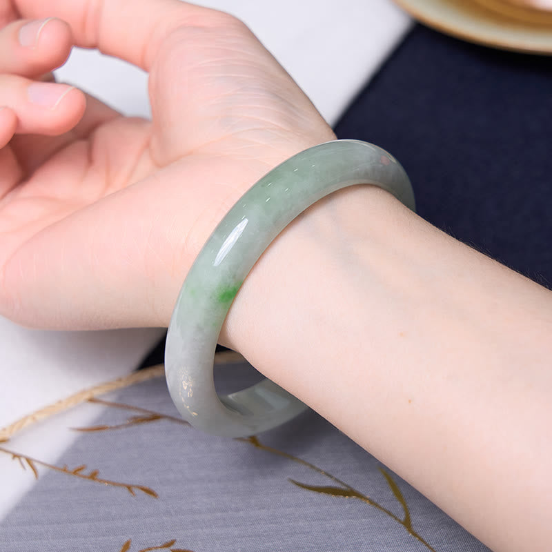 Nimara Ritual Bring Good Luck Green Jade Bracelet Bangle Bundle