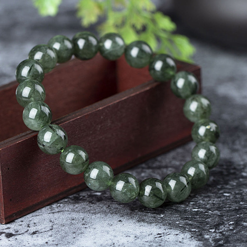 Nimara Ritual Natural Green Crystal Blessing Wealth Bracelet