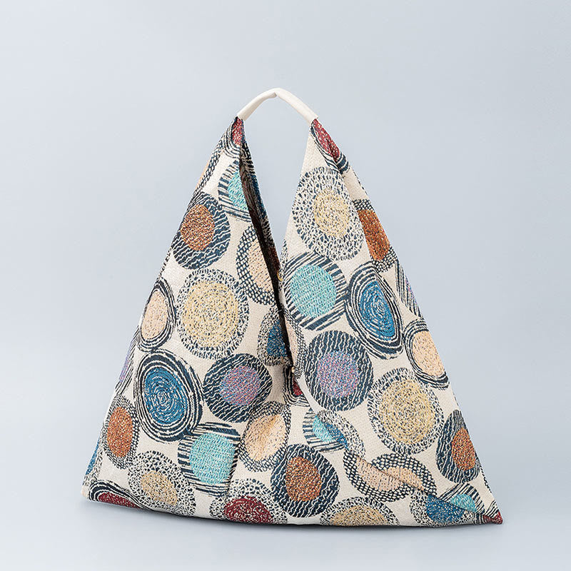 Nimara Ritual Geometry Tiger Flowers Leopard Stripes Print Underarm Triangle Shoulder Bag