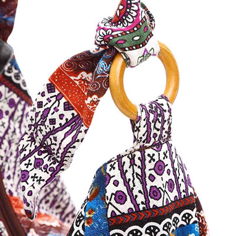 Nimara Ritual Cotton Stripes Print Crossbody Bag Shoulder Bag
