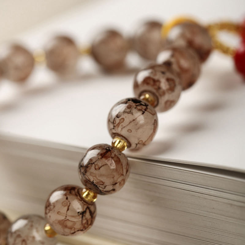 Nimara Ritual Liuli Glass Bead Blessing Harmony Bracelet