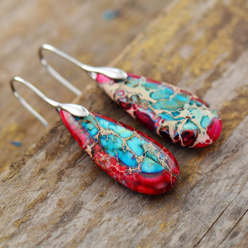 Nimara Ritual Emperor Stone Crystal Happiness Earrings