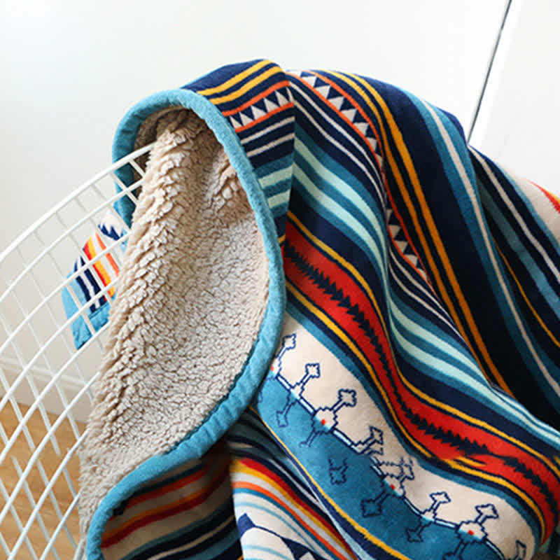 Nimara Ritual Geometric Warm Soft Bed Throw Blanket
