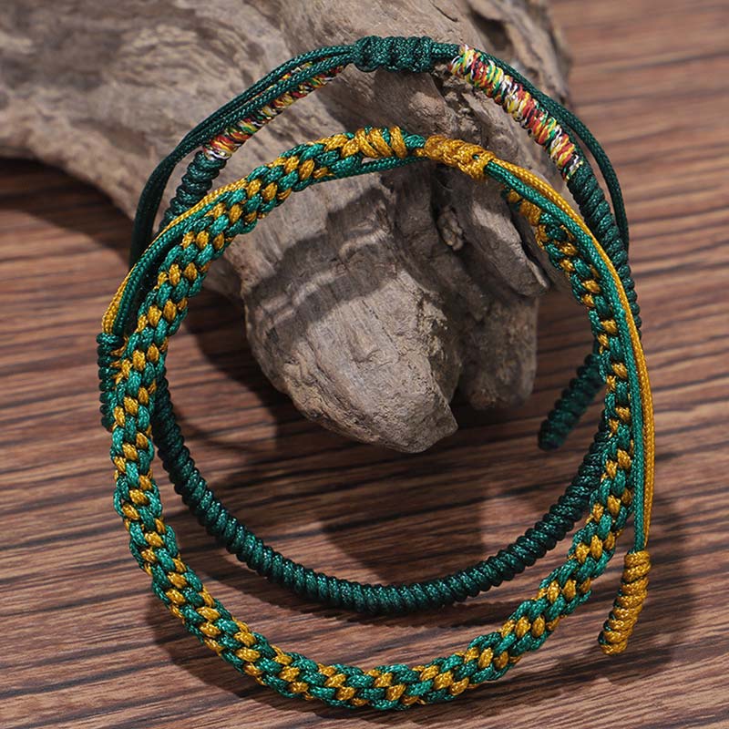 Nimara Ritual 3 PCS Tibetan Copper Beads Healing Protection Luck Bracelet Set