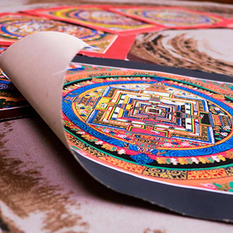 Nimara Ritual Tibetan Handmade Thangka Mandala Painting Blind Box Random Color Pattern