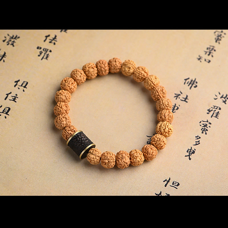 Nimara Ritual Tibet Rudraksha Bodhi Seed Wealth Auspiciousness Bracelet