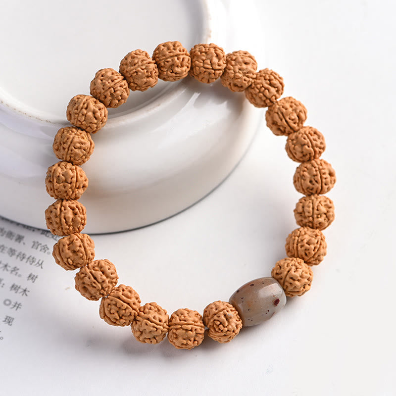Nimara Ritual Tibet Rudraksha Bodhi Seed Wealth Auspiciousness Bracelet