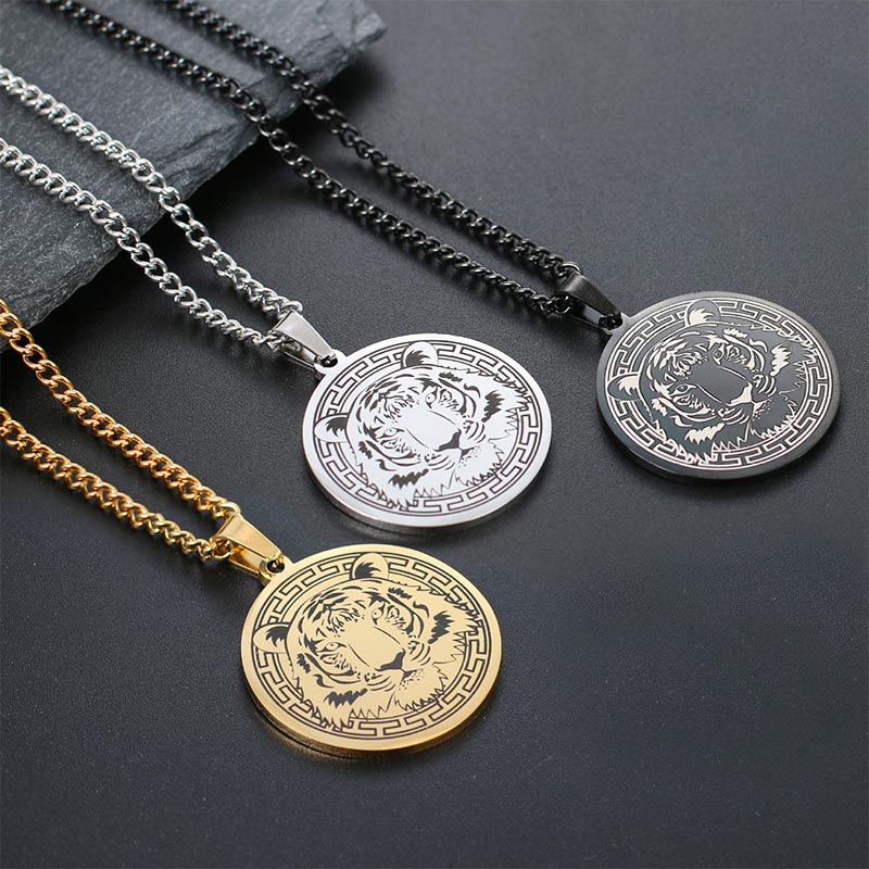Nimara Ritual Animal Titanium Steel Chain Necklace Protection Pendant