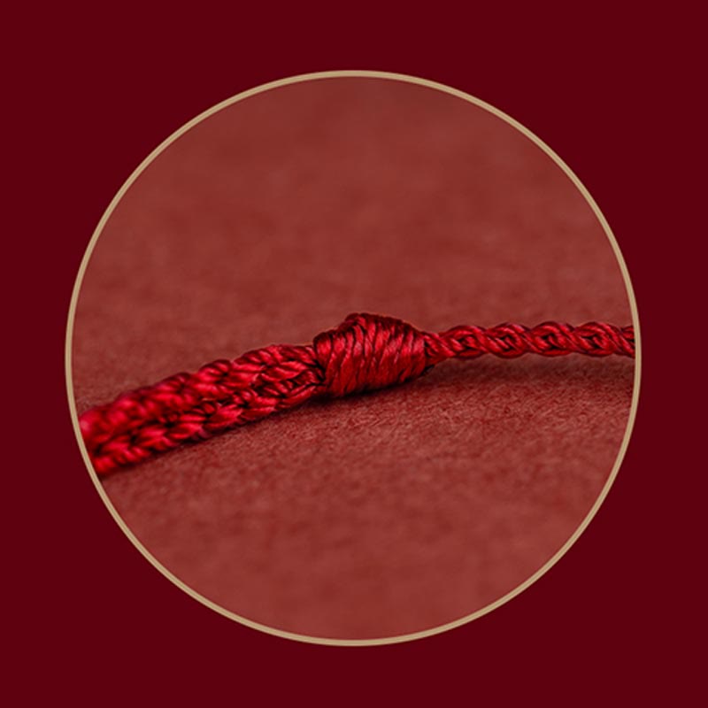 Nimara Ritual 925 Sterling Silver Endless Knot Protection Luck Red String Bracelet Anklet