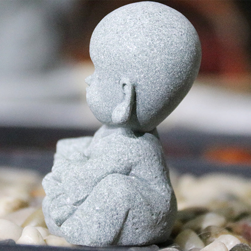 Nimara Ritual Meditation Prayer Monk Buddha Statue Serenity Home Decoration